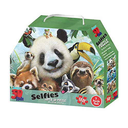 Howard Robinson- Animal Selfies - 48  and  63pc 3D Puzzle Box of 3
