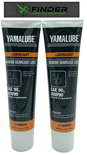 XFINDER POWERED BY PINE GROVE POWERSPORTS Yamalube Marine Gearcase Lube ACC-GEARL-UB-10, 2 Pack- Includes X-Finder Sticker