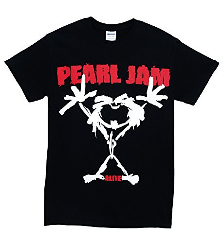 Pearl Jam Stick Man Men's T-Shirt - Black Large