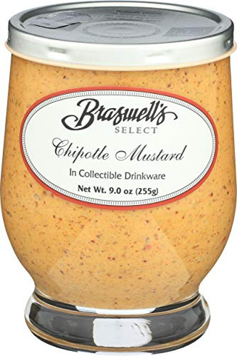 Braswells, Mustard Smokey Chipotle, 9 Ounce