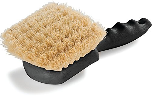 Carlisle 3650500 Sparta Utility Scrub Brush, 2"-Long Cream Polypropylene Bristles, Plastic Block, 8-1/2" L x 3" W (Case of 12)