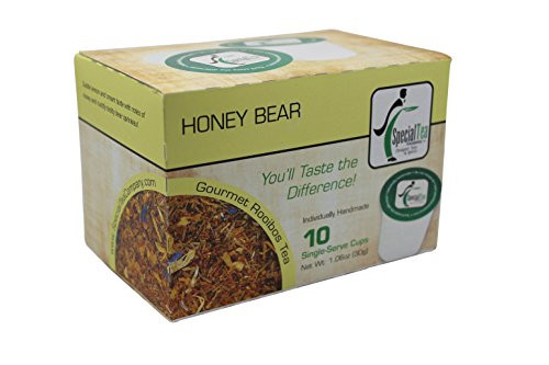 Special Tea Rooibos Tea Single Serve Cup, Honey Bear, 1.06 Ounce