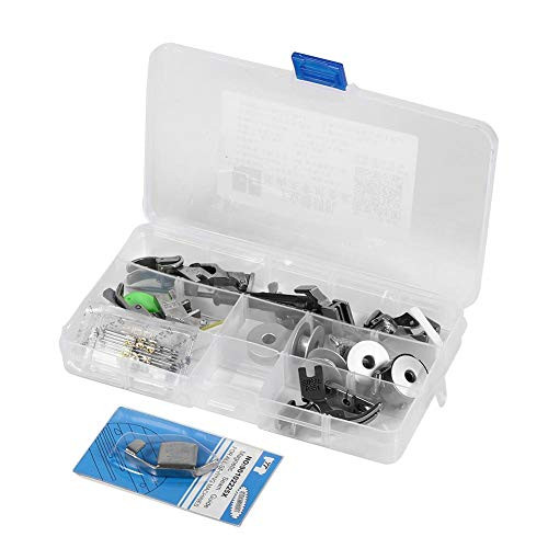 Professional 17 pcs Sewing Machine Presser Feet Set ?Universal Eco-Friendly, Durable Industrial Flat Sewing Machine Parts Presser Pressure Foot Accessories plus  Case