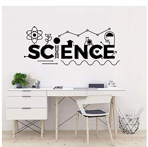 YHKYGM Science Wall Decal Vinyl Sticker for Kids Room Mural School Education Home Office Art Design Classroom Study Room Decor 42X102Cm