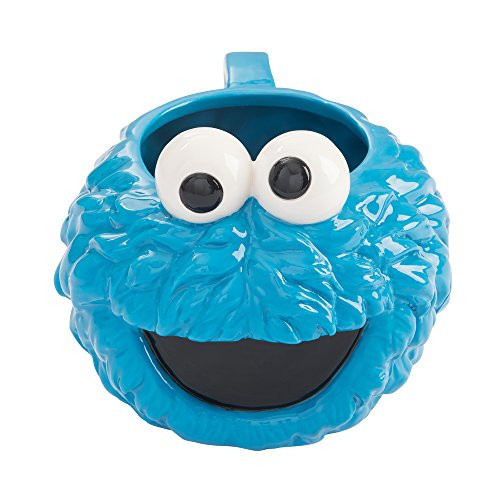 Vandor 32001 Sesame Street Cookie Monster Head Shaped Ceramic Soup Coffee Mug Cup, 20 Ounce Vandor 32001 Sesame Street Cookie Monster Head Shaped Ceramic Soup Coffee Mug Cup, 20 Ounce