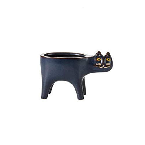 Cat Planter Pots Ceramic Succulent Pots with Drainage Collective Succulent Planter Garden Pots Novelty Flower Pots Cactus Plants Container for Indoor Office Home Decor