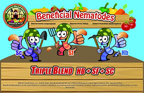 NaturesGoodGuys Beneficial Nematodes Triple Blend Pack HBplus SCplus SF 5 Million