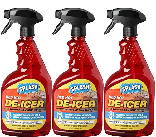 SPLASH 073926346323 De-icer Windshield Trigger Spray, 96. Fluid_Ounces, 3 Pack
