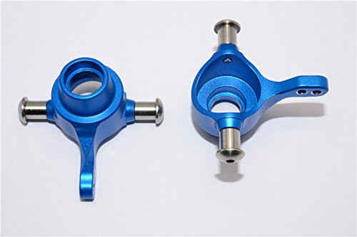 GPM Tamiya TT-01 Upgrade Parts Aluminum Front Knuckle Arm Set - 1Pr Blue