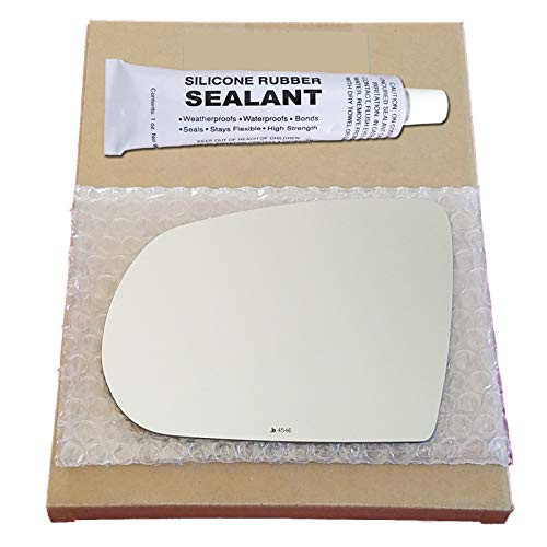 Mirror Glass Replacement plus  Silicone Adhesive for 2014-2018 Jeep Cherokee Driver Side