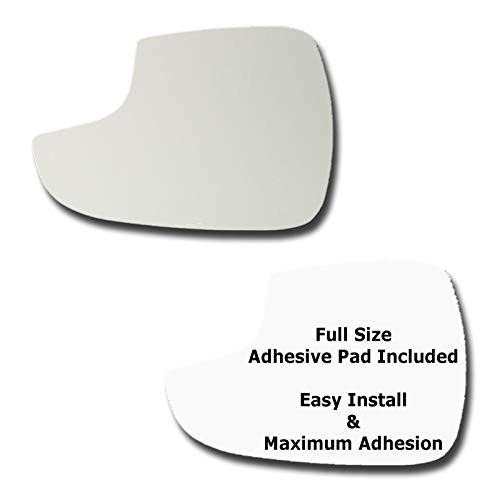 Mirror Glass plus  Full Size Adhesive Pad for 2014-2017 Hyundai Elantra Driver Side Replacement 2014 2015 2016 2017