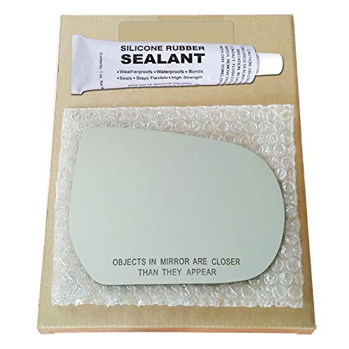 Mirror Glass Replacement plus  Silicone Adhesive for 2000-2006 Mazda MPV Passenger Side
