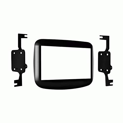 Carxtc Double Din Install Car Stereo Dash Kit for a Aftermarket Radio Fits 2014-2015 Nissan Altima Trim Bezel is Painted High Gloss Black