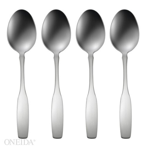 Oneida Paul Revere Fine Flatware Dinner Spoons, Set of 4, 18/10 Stainless Steel Oneida Paul Revere Fine Flatware Dinner Spoons, Set of 4, 18/10 Stainless Steel