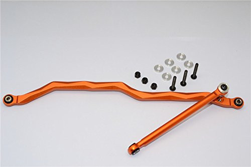 GPM Axial Wraith  and  RR10 Bomber Upgrade Parts Aluminum Steering Link - 2Pcs Set Orange