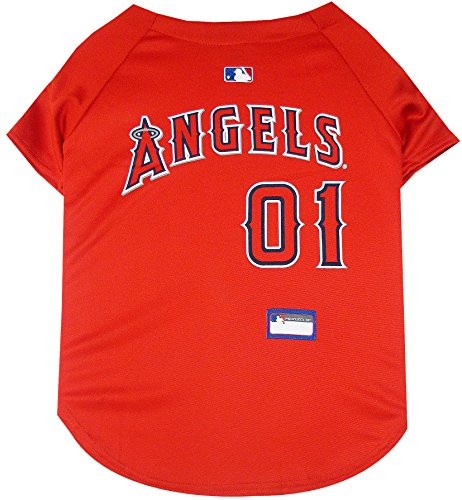MLB LA Angels Dog Jersey, XX-Large. - Pro Team Color Baseball Outfit
