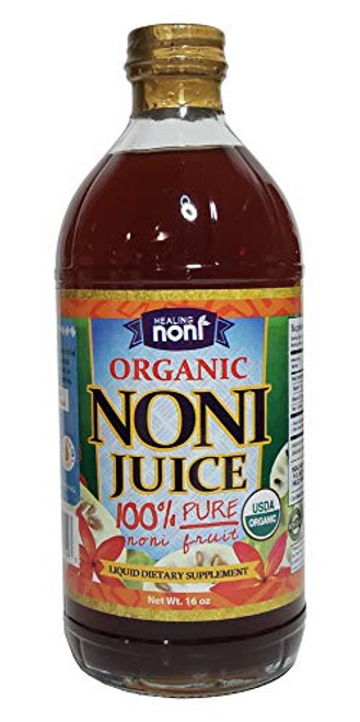 Organic Hawaiian Noni Juice - 16 Ounce Glass Bottle