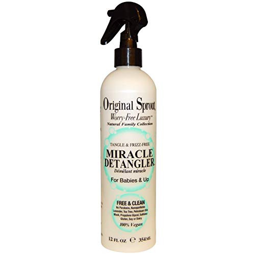 Original Sprout Miracle Detangler. All Natural Hair Moisturizer and Leave-In Conditioner Spray,12 oz