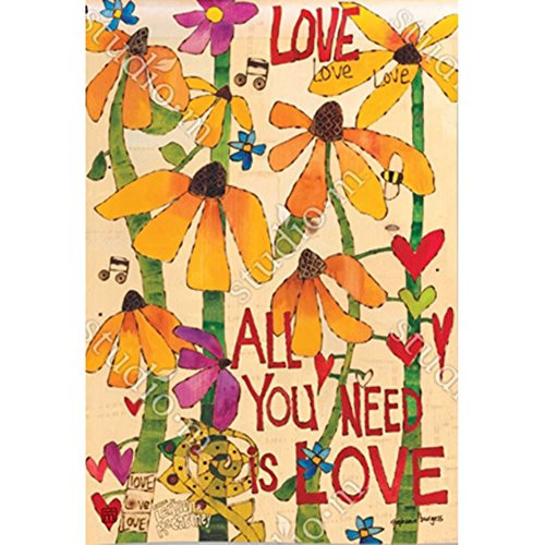 Magnet Works, Ltd. All You Need is Love BreezeArt Garden Flag