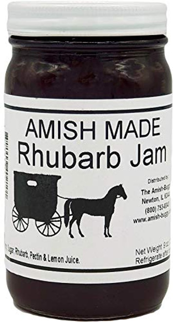 Amish Jam Rhubarb - 8 Oz Set of Three Jars Amish Jam Rhubarb - 8 Oz Set of Three Jars