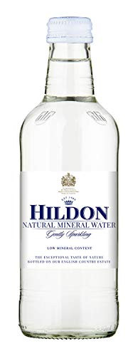 Hildon - Gently Sparkling Natural Mineral Water - 11.2 oz 6 Glass Bottles