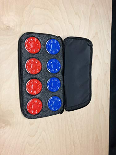Zieglerworld Table Shuffleboard Puck Weight Soft Case Carrier with Black Strap