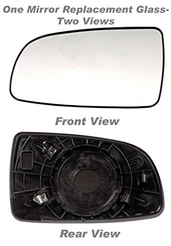 APDTY 67103 Replacement Left Side View Mirror Glass Fits Driver-Side 2007-2011 Chevy Aveo Sedan  and  Aveo5 Sedan 2007-2009 Pontiac G3 2007-2009 Suzuki Swift Replaces 96800781