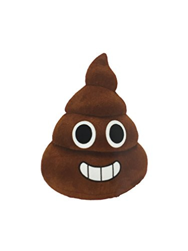 ToySource CTC001FN029AB Turtles the Poo Emoji Plush Toy, Grade: Kindergarten to 12, 29" Height, 29" Width, 29" Length, Dark Brown