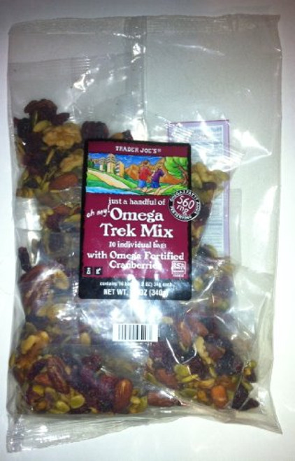 Trader Joe's Just a Handful of Omega Trek Mix 12 Oz. Trader Joe's Just a Handful of Omega Trek Mix 12 Oz.