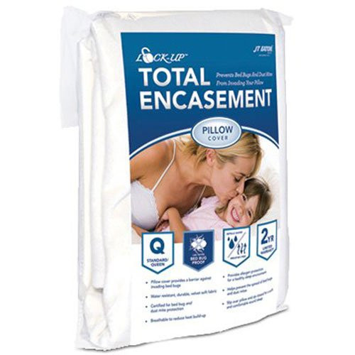 JT Eaton 82STQUPIL Lock-Up Total Encasement Bed Bug Protection for Standard or Queen Size Pillow Cover