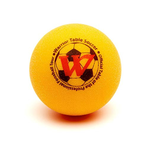Warrior Table Soccer Foosball Table Replacement Foosballs - Official Tournament Game Ball- Tabletop Soccer Balls 4, Yellow