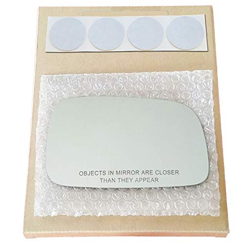 Mirror Glass Replacement plus  Adhesive Pads for 2004-2005 Scion xA Passenger Side