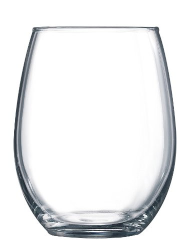 Luminarc Perfection Stemless Wine Glass (Set of 12), 15 oz, Clear - N0056