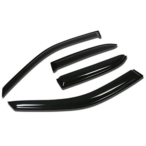 Replacement for Mazda Protege/MP3/MPS 4pcs Tape-On Window Visor Deflector Rain Guard