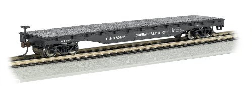 Bachmann Trains - 52' Flat Car - CHESAPEAK and OHIO - HO Scale Bachmann Trains - 52' Flat Car - CHESAPEAK and OHIO - HO Scale