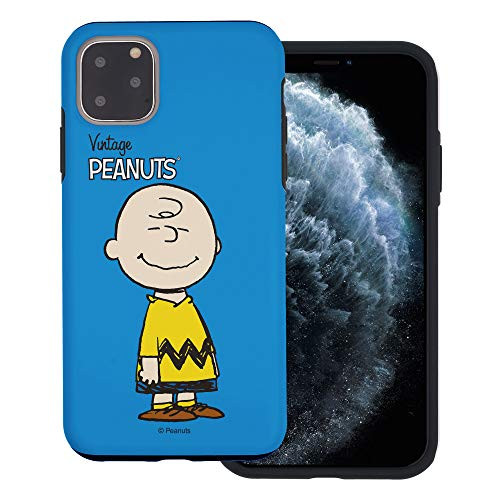 WiLLBee Compatible with iPhone 12 Pro Max Case 6.7inch Peanuts Layered Hybrid TPU plus  PC Bumper Cover - Simple Charlie Brown