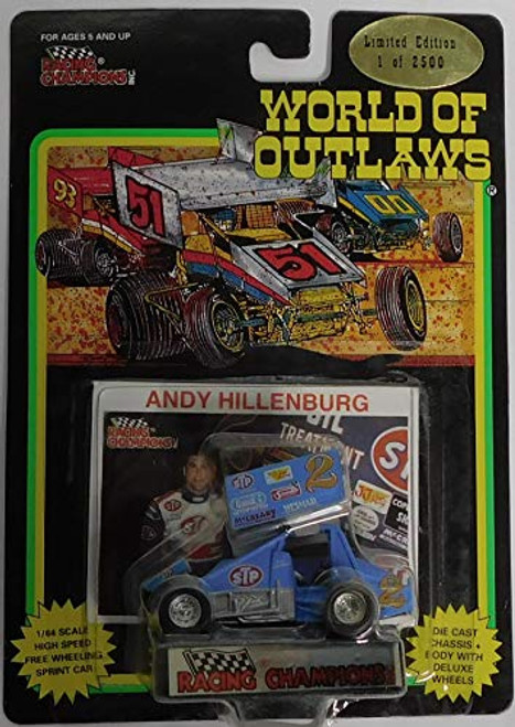 WORLD OF OUTLAWS Sprint Car Andy Hillenburg Light Blue 2 STP Driver Uniform Card Limited Edition Series One 164 Scale die-cast Racer by Racing Champions WORLD OF OUTLAWS Sprint Car Andy Hillenburg Light Blue 2 STP Driver Uniform Card Limited Edition Series One 164 Scale die-cast Racer by Racing Champions
