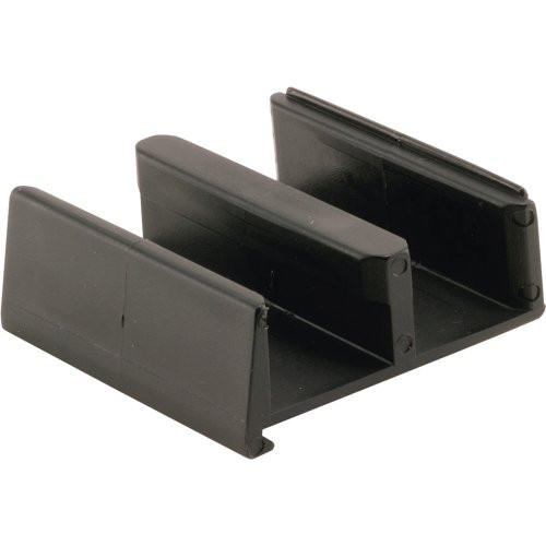 Prime-Line Products 194357 Shower Door Bottom Guide Assembly, Black