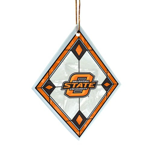 NCAA Oklahoma State Cowboys Art Glass Ornament