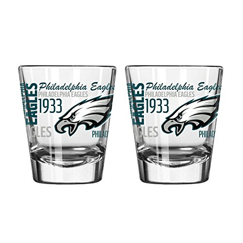 Boelter Brands NFL Philadelphia Eagles Spirit Shot Glass, 2-Ounce, 2-Pack
