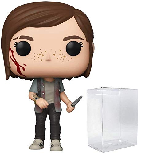Funko Pop Games The Last of Us Part II - Ellie Vinyl Figure Bundled with Pop Box Protector Case