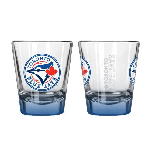 MLB Toronto Blue Jays Elite Shot Glass Set 2-Pack, 2-Ounce