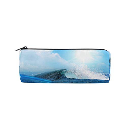 JOKERR Pencil Case Sea Animal Dolphin Pencil Bag Pen Zipper Bag Pouch Organiser Makeup Brush Bag for Girls Stationery Office Supplies