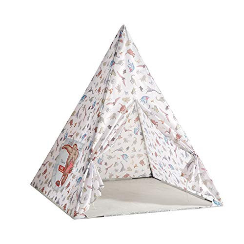 Idea Nuova Universal Jurassic World Teepee Tent with Carry Case, 26inch inch  x 46inch inch inch  DK430393