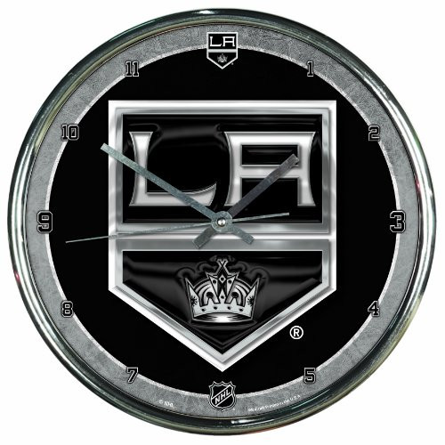 NHL Los Angeles Kings Chrome Clock, 12inch x 12inch NHL Los Angeles Kings Chrome Clock, 12inch x 12inch