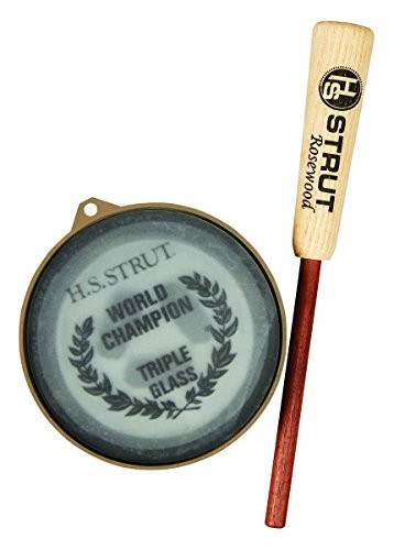H.S. STRUT Hunter's Specialties Triple Glass Friction Call, Grey