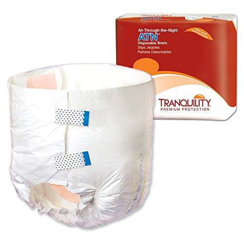 Pack of 12 Tranquility¨ ATN Adult Heavy-Absorbent Incontinence Brief, Large, WHI Pack of 12 Tranquility¨ ATN Adult Heavy-Absorbent Incontinence Brief, Large, WHI