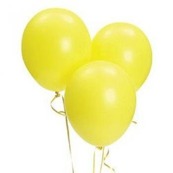 Fun Express 11" Citrine Yellow Balloons (12 Dozen) - Bulk
