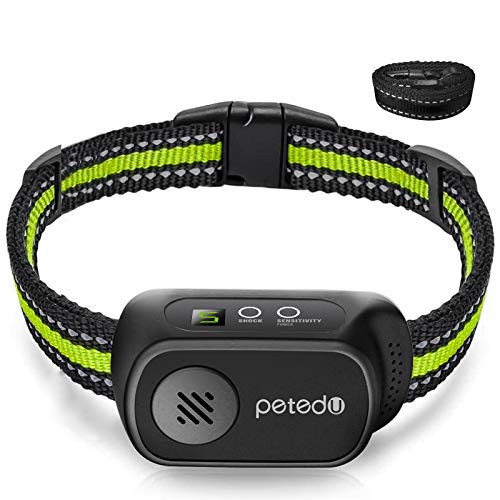 Dog Bark Collar - Rechargeable Bark Collar for Small Medium Large Dogs, Humane Anti Barking Collar with Beep Vibration and Shock