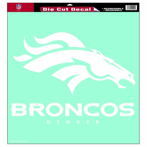 NFL Denver Broncos 18-by-18-Inch Diecut  Decal